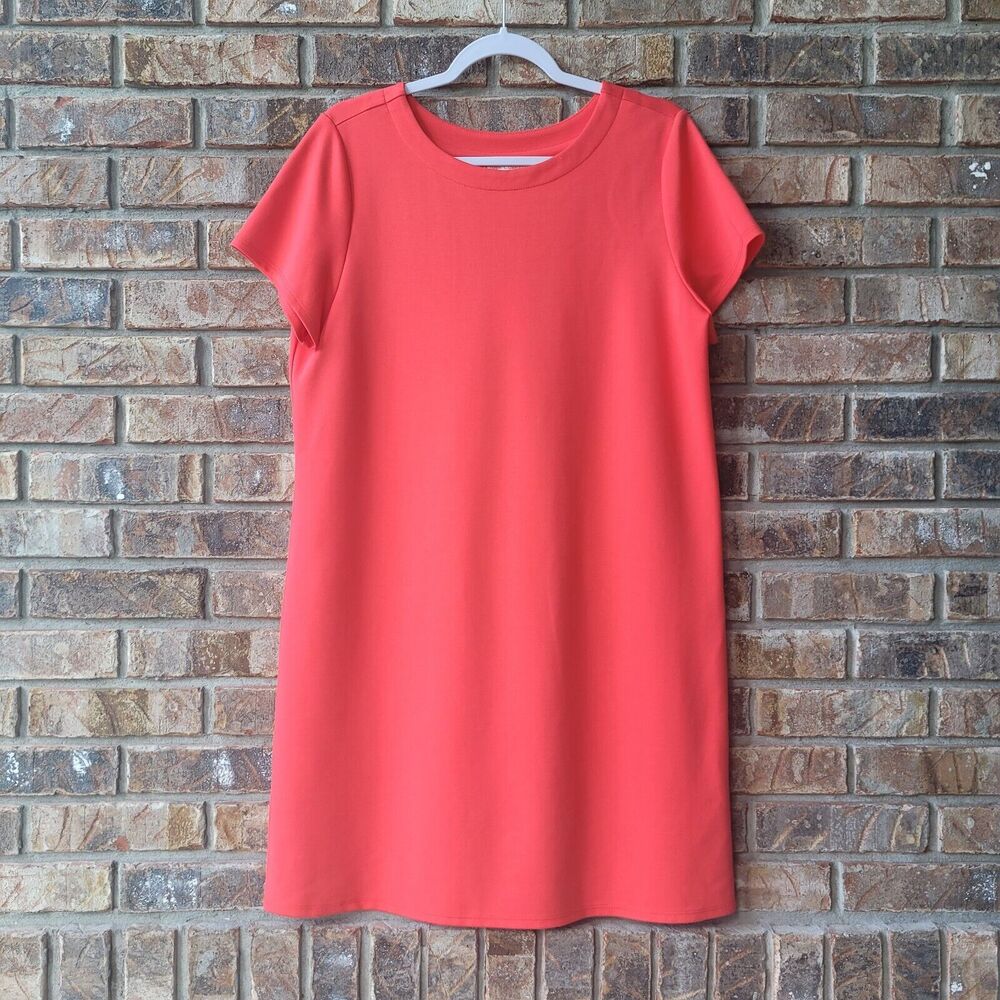 Jude Connally Women's Size Large Emma S/S Dress Coral NEW